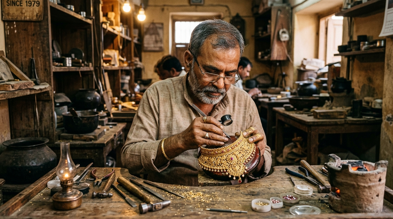 Satishree Jewellers Master Goldsmith Craftsmanship Since 1979